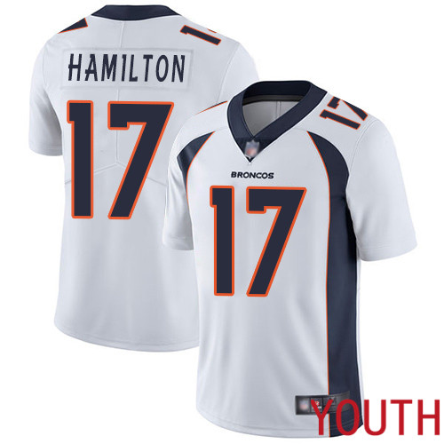 Youth Denver Broncos 17 DaeSean Hamilton White Vapor Untouchable Limited Player Football NFL Jersey